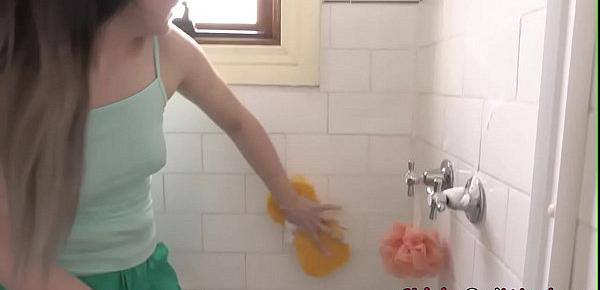  Real showering australian teenager